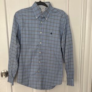 Brooks Brothers Blue Plaid Button-Down Shirt
